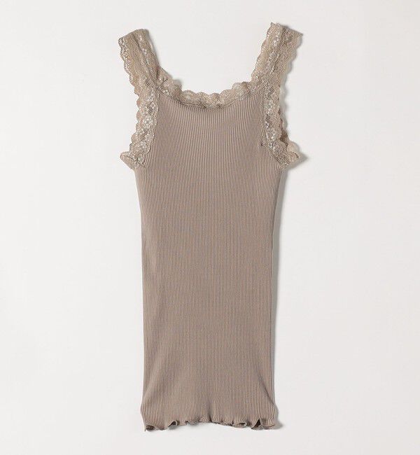 SHIPS any「BASIC COTTON:〈洗濯機可能〉レースキャミソール 25SS」|キャミソール|