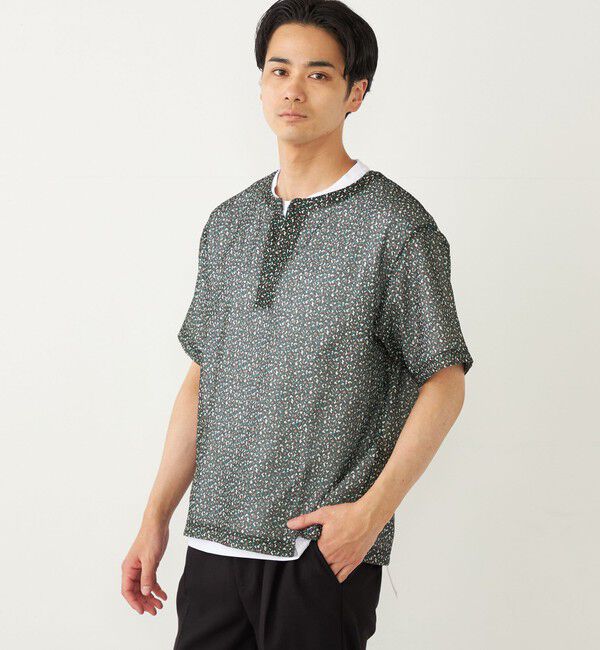 SHIPS Colors 「SHIPS Colors:シアー メッシュ プリント アンサンブル プルオーバー◇」|プルオーバー|