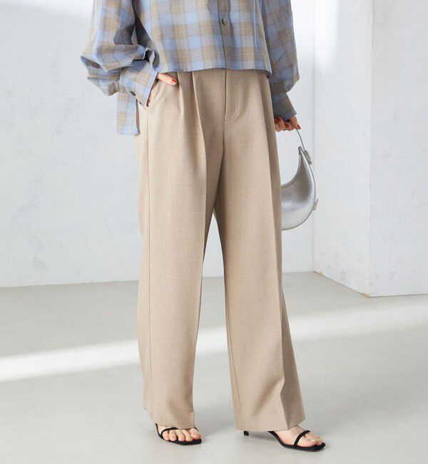 SHIPS for women「〈手洗い可能〉シャーク ツイード タック パンツ」|その他|