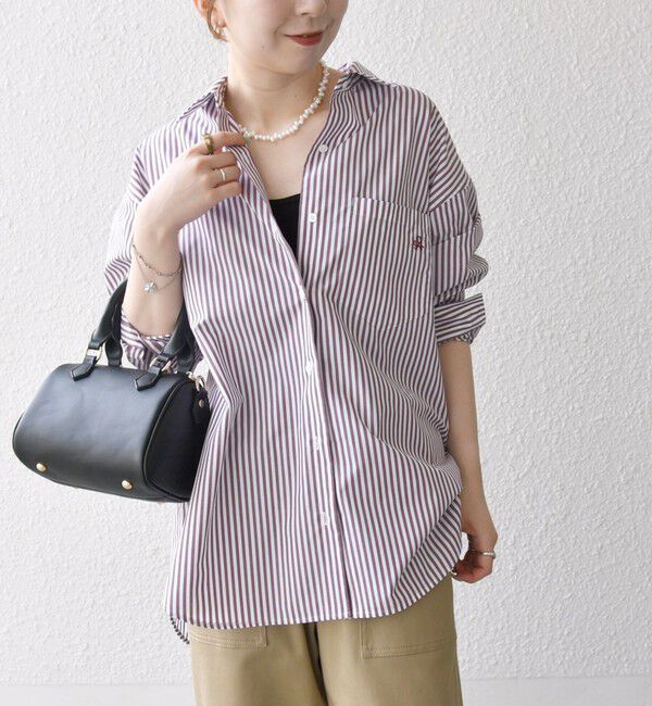 SHIPS any「《一部追加予約》SHIPS any:〈洗濯機可能〉REPREVE レギュラーカラー ルーズ ポケット シャツ」|シャツ・ブラウス|