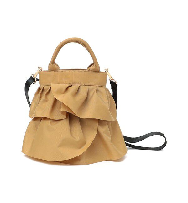 SHIPS for women「【WEB限定】 2WAY ナイロン フリル ショルダー バッグ」|ショルダー・メッセンジャー|