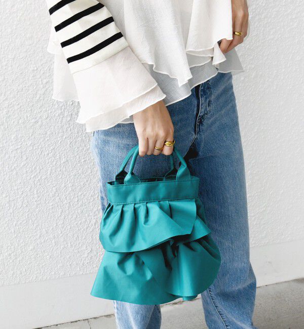 SHIPS for women「【WEB限定】 2WAY ナイロン フリル ショルダー バッグ」|ショルダー・メッセンジャー|