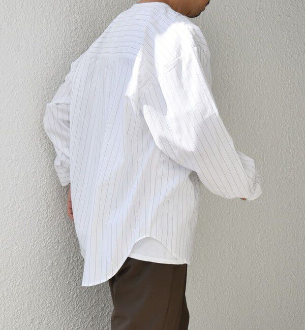 SHIPS any「SHIPS any: オーバーサイズ コットン スリーピング シャツ◇」|シャツ・ブラウス|