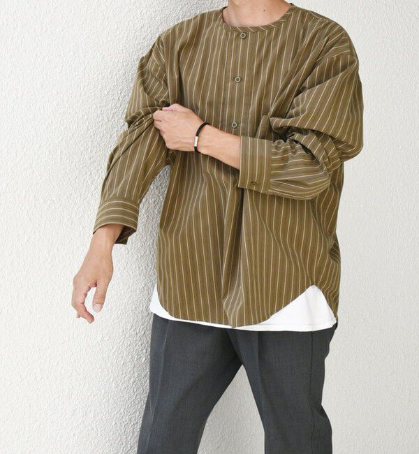 SHIPS any「SHIPS any: オーバーサイズ コットン スリーピング シャツ◇」|シャツ・ブラウス|