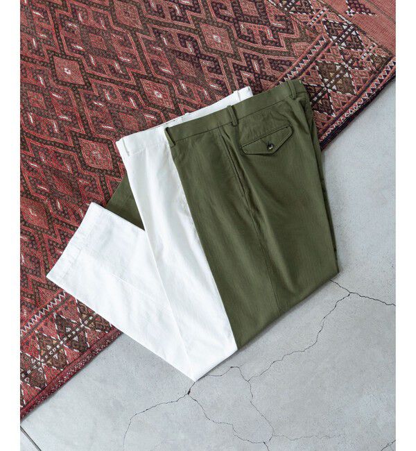 SHIPS「【SHIPS別注】THOMSON: ヘリンボーン トラウザー パンツ」|スラックス|