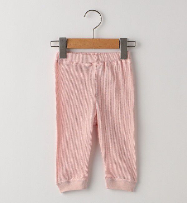 SHIPS KIDS「THYARD:80～90cm / ベビー ワッフル パンツ」|レギンス・スパッツ|ピンク