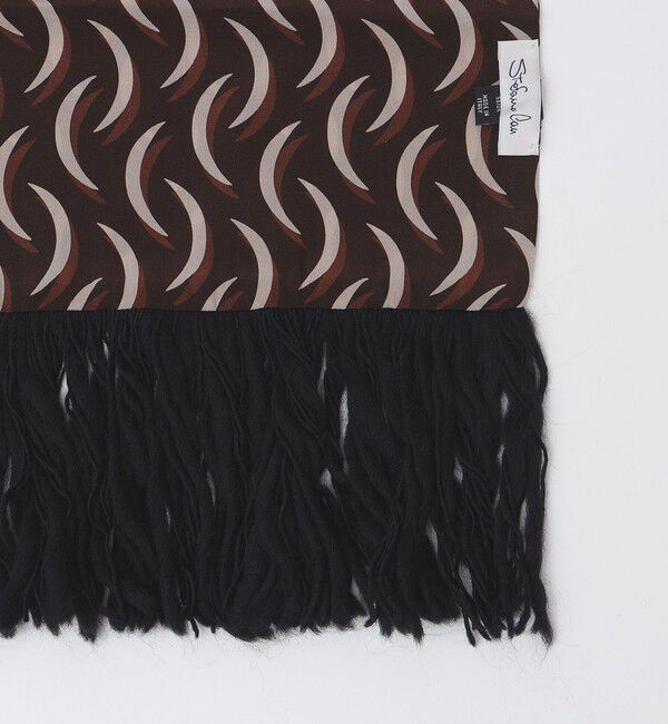 SHIPS「【SHIPS別注】Stefano Cau: シルク フリンジ ストール ウェーブ」|ストール|