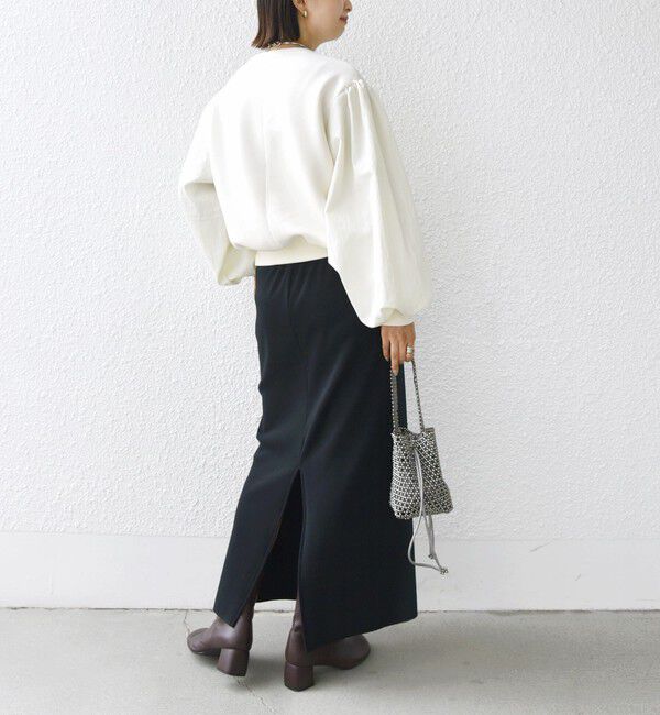 SHIPS for women「【WEB限定】〈手洗い可能〉エア ダンボール 布帛 コンビ プルオーバー」|スウェット・ジャージ|