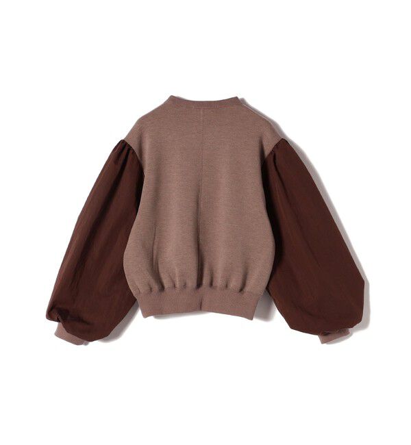 SHIPS for women「【WEB限定】〈手洗い可能〉エア ダンボール 布帛 コンビ プルオーバー」|スウェット・ジャージ|