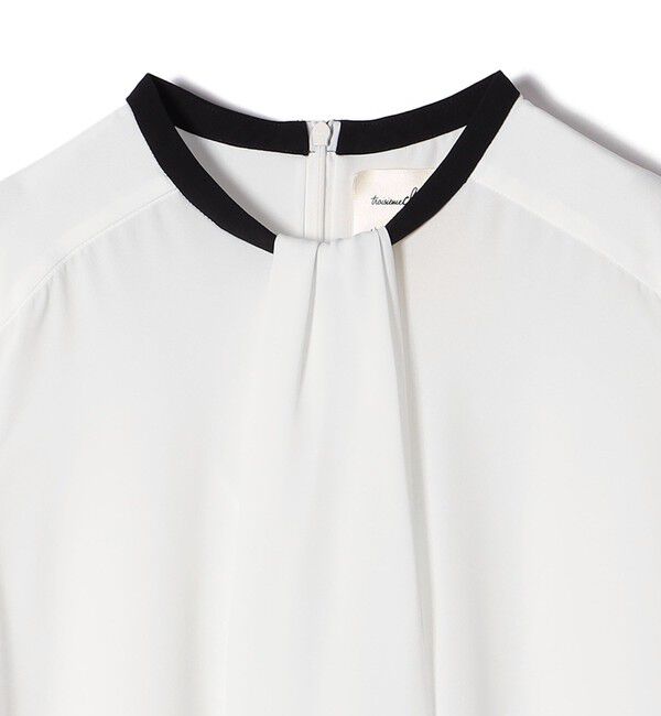 SHIPS for women「troisiemeCHACO:〈洗濯機可能〉ロング タイ ブラウス（セレモニー対応可）」|シャツ・ブラウス|