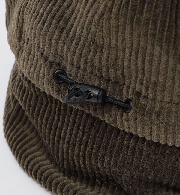 SHIPS「【WEB限定】SHIPS: ワンポイント ロゴ 刺繍 コーデュロイ ボア オーバーフィット キャップ」|キャップ・キャスケット|