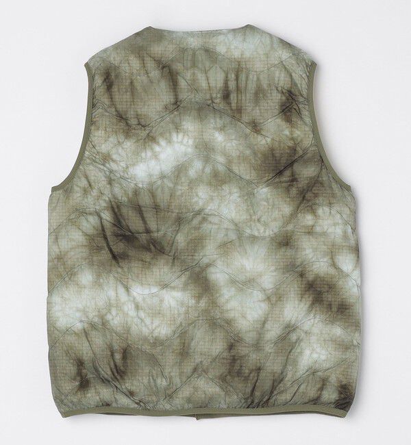SHIPS「PURPLE MOUNTAIN OBSERVATORY: WAVES TIE DYE VEST」|ダウンベスト・ベスト|