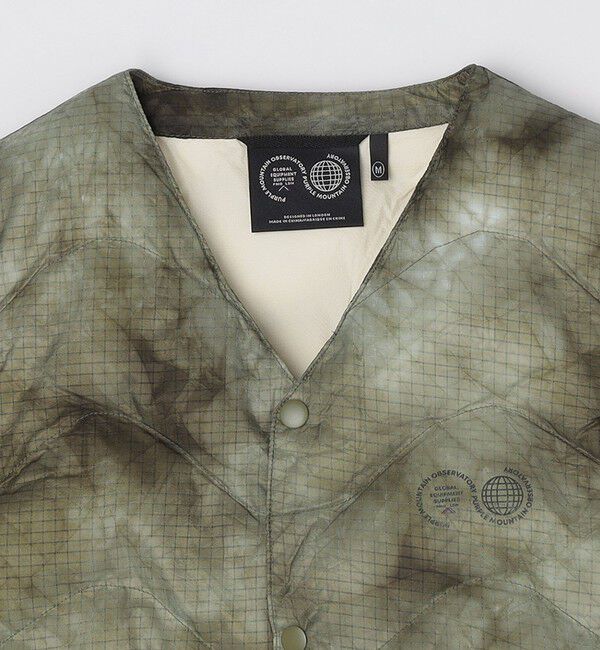 SHIPS「PURPLE MOUNTAIN OBSERVATORY: WAVES TIE DYE VEST」|ダウンベスト・ベスト|