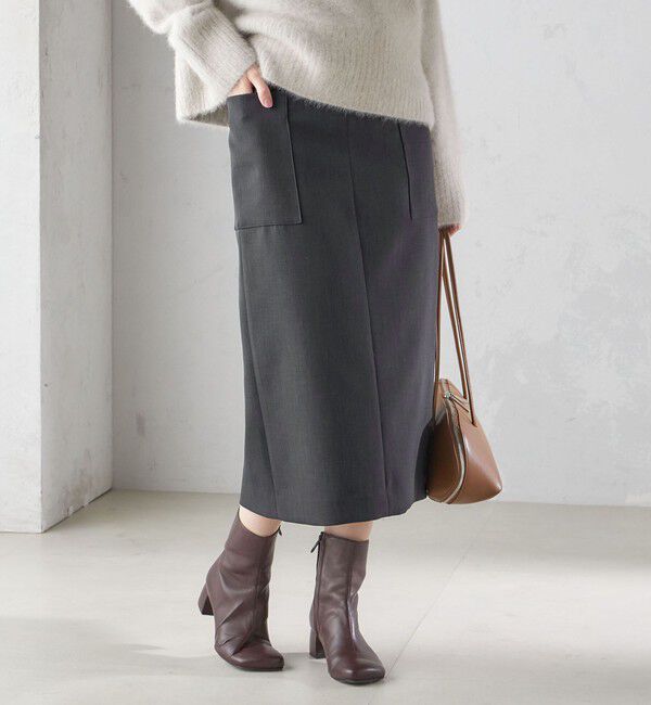 SHIPS for women「〈手洗い可能〉ウールライク ポケット タイト スカート」|スカート|