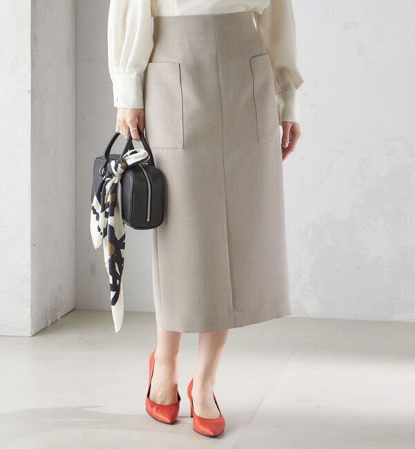 SHIPS for women「〈手洗い可能〉ウールライク ポケット タイト スカート」|スカート|