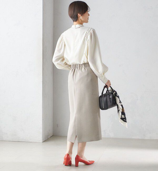 SHIPS for women「〈手洗い可能〉ウールライク ポケット タイト スカート」|スカート|