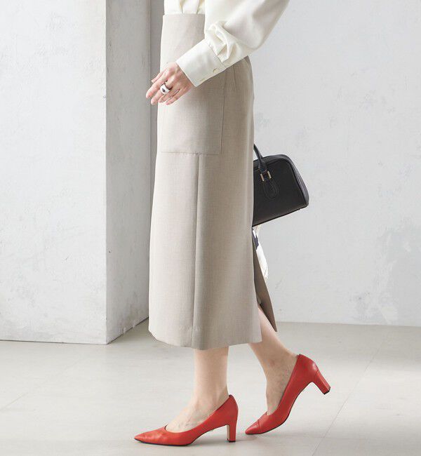 SHIPS for women「〈手洗い可能〉ウールライク ポケット タイト スカート」|スカート|