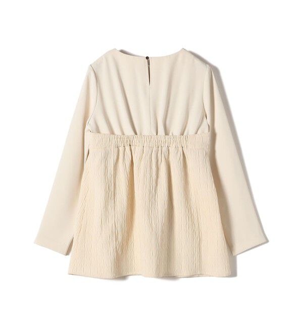 SHIPS for women「〈手洗い可能〉ジャカード ドッキング ビッグ リボン ブラウス」|シャツ・ブラウス|