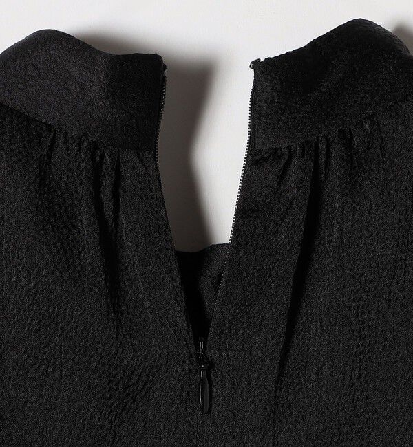 quaranciel「quaranciel:〈洗濯機可能〉ボウタイ リボン付 スタンドカラー ペプラム ブラウス」|シャツ・ブラウス|