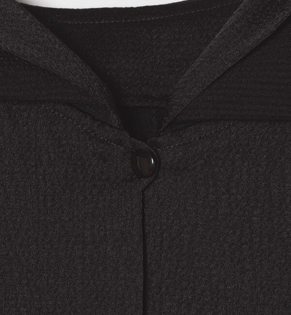 quaranciel「quaranciel:〈洗濯機可能〉ケープデザイン スキッパー ブラウス」|シャツ・ブラウス|