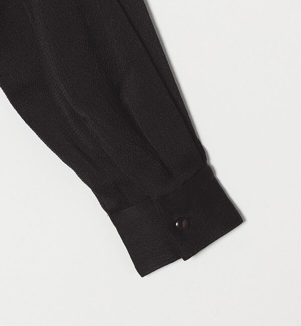 quaranciel「quaranciel:〈洗濯機可能〉ケープデザイン スキッパー ブラウス」|シャツ・ブラウス|