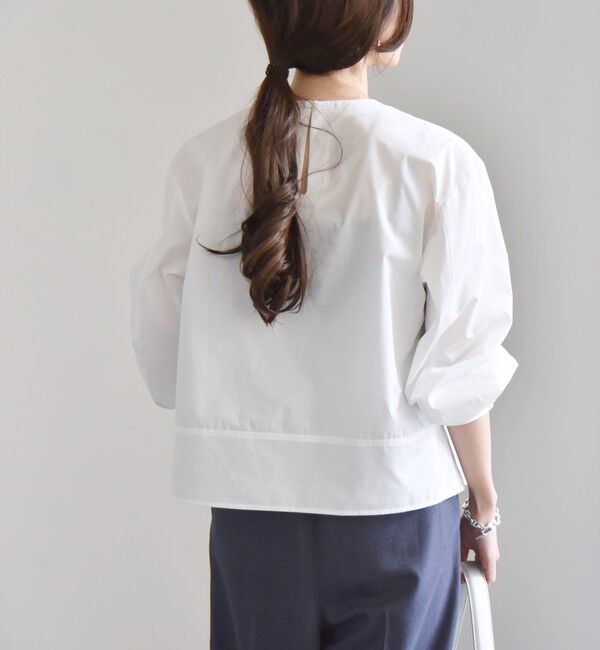 quaranciel「quaranciel:〈洗濯機可能〉REPREVE タック フレア シャツ ブラウス」|シャツ・ブラウス|