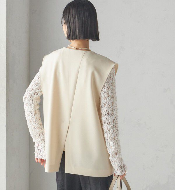 SHIPS for women「〈手洗い可能〉プルオーバー ベスト（セットアップ対応）」|ベスト・ジレ|