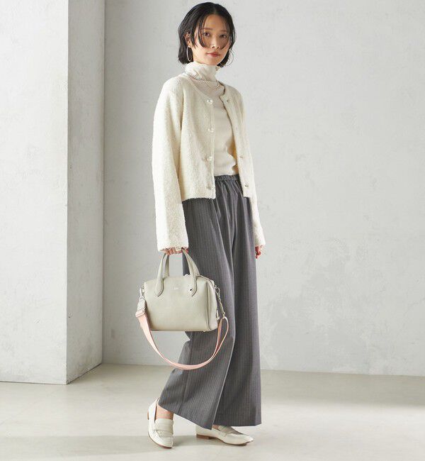 SHIPS for women「〈手洗い可能〉ミックス ツイード ショート ジャケット」|カーディガン|