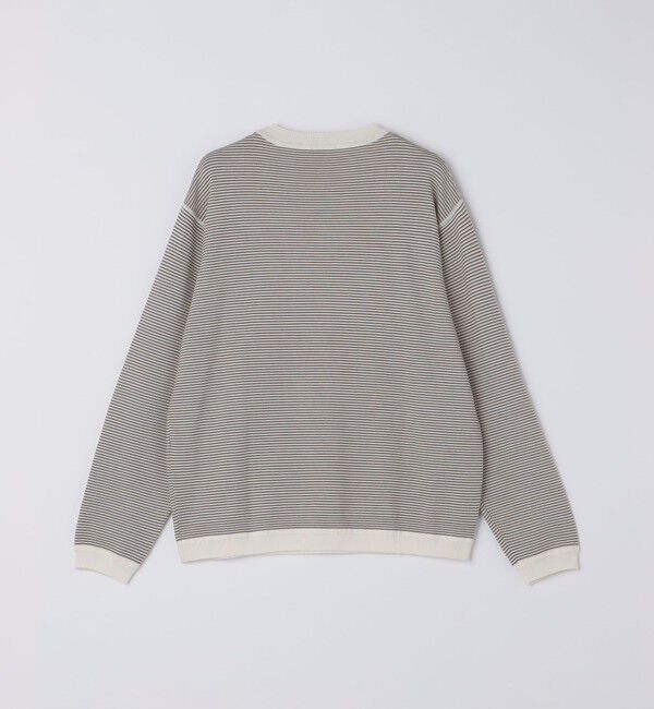 SHIPS「SHIPS:〈洗濯機可能〉14ゲージ マイクロボーダー ウール スウェット ニット」|ニット・セーター|