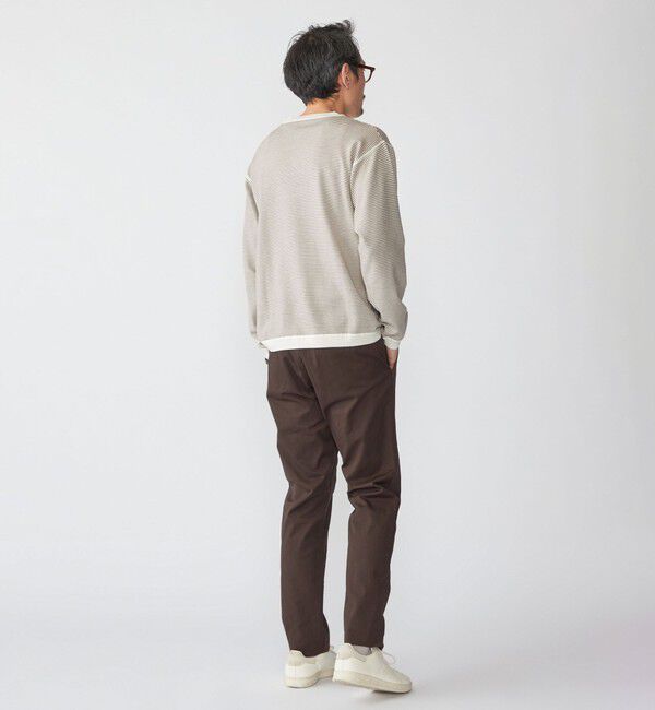 SHIPS「SHIPS:〈洗濯機可能〉14ゲージ マイクロボーダー ウール スウェット ニット」|ニット・セーター|