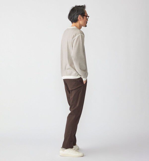 SHIPS「SHIPS:〈洗濯機可能〉14ゲージ マイクロボーダー ウール スウェット ニット」|ニット・セーター|