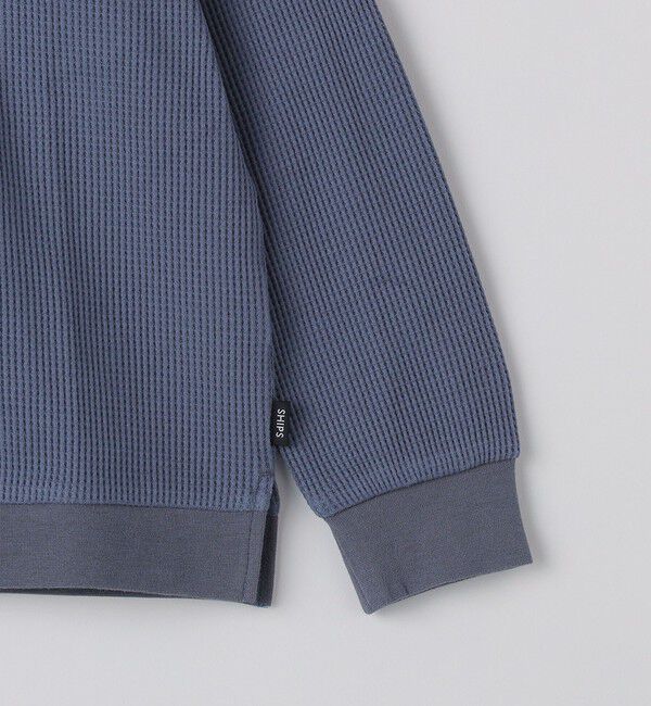 SHIPS KIDS「SHIPS KIDS:140～160cm / ワッフル 長袖 TEE」|Tシャツ・カットソー|
