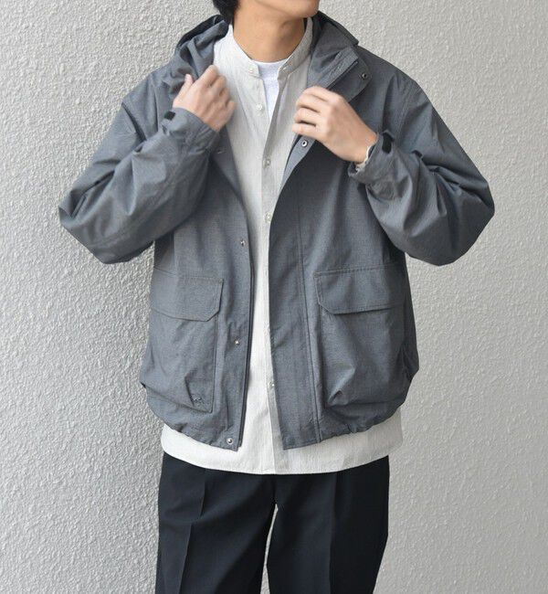 SHIPS any「SHIPS any:〈撥水加工〉 タスラン SOLOTEX(R) ショート マウンテンパーカー◇」|ブルゾン・スタジャン|グレー
