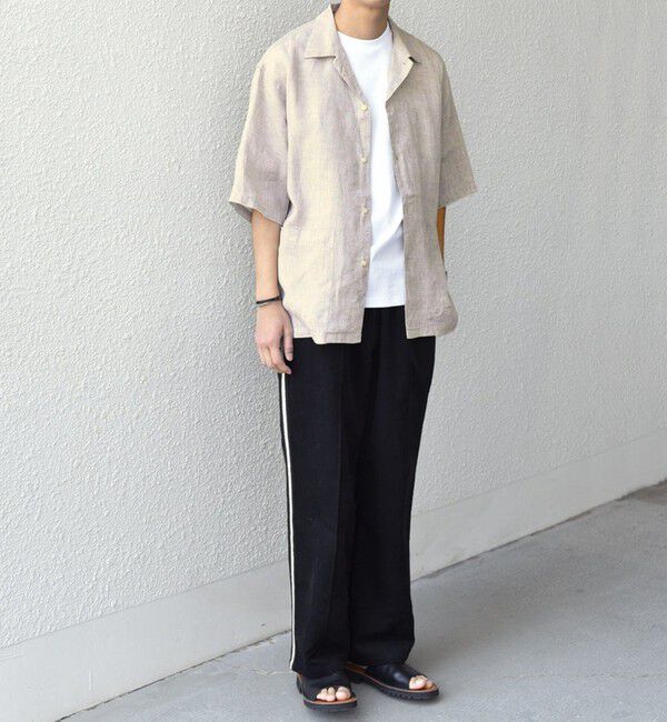SHIPS any「SHIPS any: ピュアリネン キャンプポケット ハーフスリーブ オープン シャツ◇」|シャツ・ブラウス|