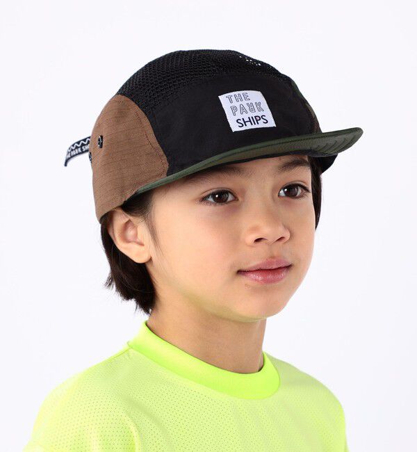 SHIPS KIDS「【SHIPS KIDS別注】THE PARK SHOP:BALLPARK POKET CAP」|キャップ・キャスケット|オリーブ