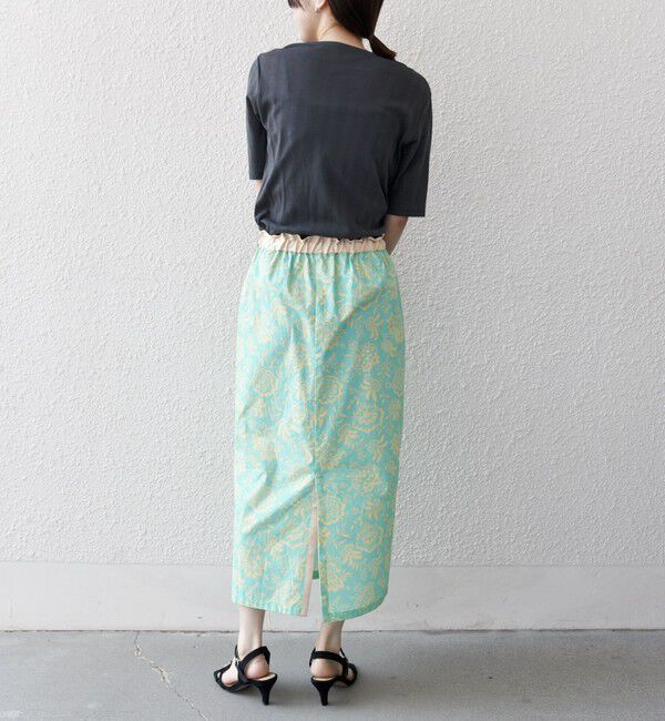 SHIPS any「SHIPS any:〈洗濯機可能〉Les Olivades ボタニカル プリント Iライン イージー スカート」|スカート|