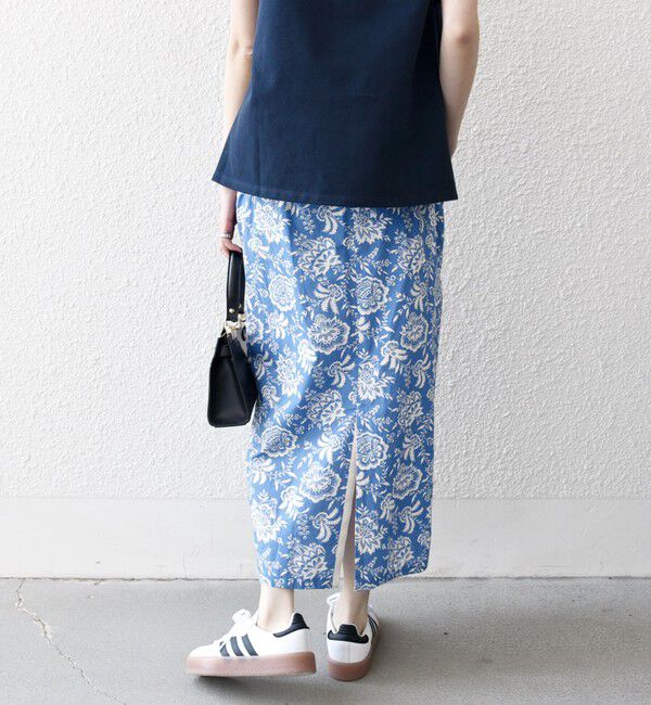 SHIPS any「SHIPS any:〈洗濯機可能〉Les Olivades ボタニカル プリント Iライン イージー スカート」|スカート|