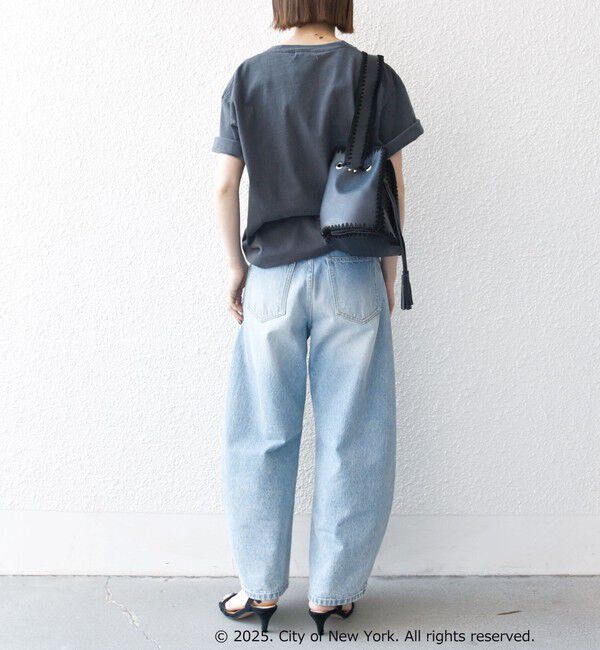 SHIPS any「GOOD ROCK SPEED:〈洗濯機可能〉NYC ラウンド ロゴ プリント TEE」|Tシャツ・カットソー|