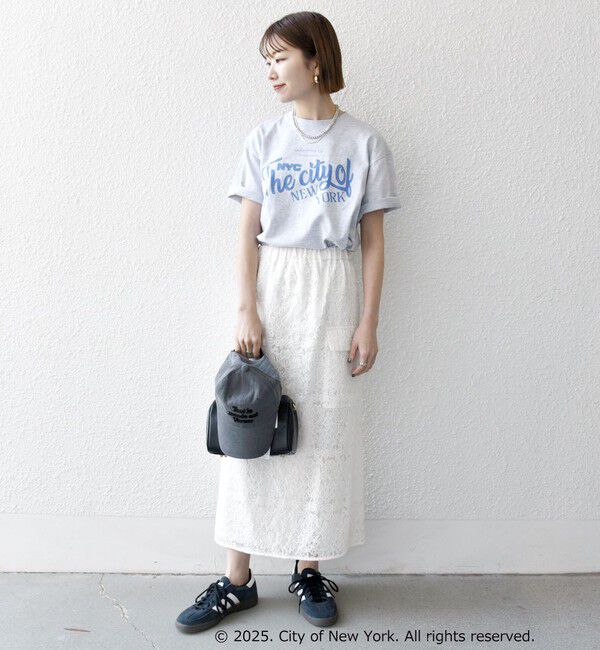 SHIPS any「GOOD ROCK SPEED:〈洗濯機可能〉NYC カラー ロゴ プリント TEE」|Tシャツ・カットソー|