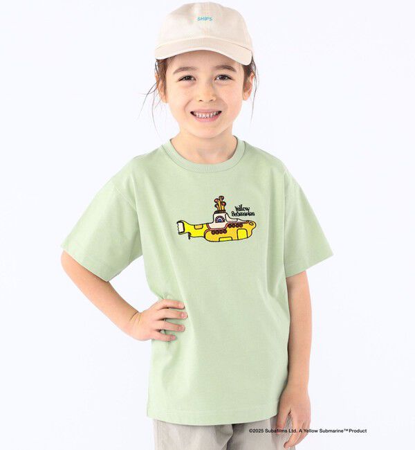 SHIPS KIDS「SHIPS KIDS:100～130cm /【THE BEATLES（ザ・ビートルズ）】半袖 TEE」|Tシャツ・カットソー|ライトグリーン