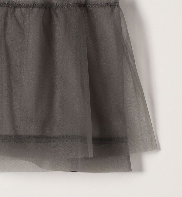 quaranciel「quaranciel:〈手洗い可能〉チュール パフスリーブ ドッキング プルオーバー」|Tシャツ・カットソー|