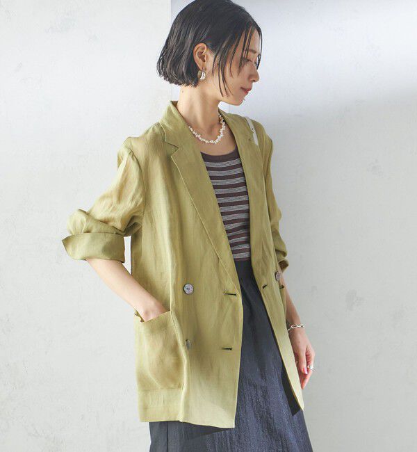 SHIPS for women「〈手洗い可能〉ラミー 4 シアー ジャケット」|テーラードジャケット|