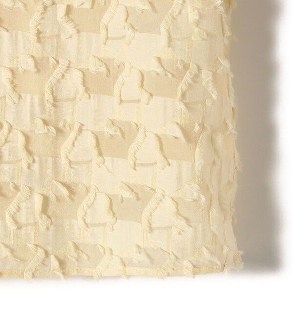 SHIPS for women「〈手洗い可能〉幾何柄 カット ジャカード ブラウス」|シャツ・ブラウス|