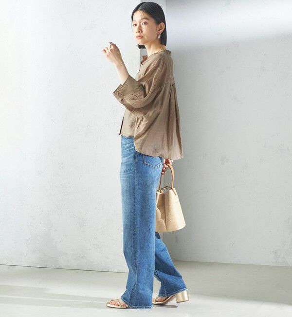 SHIPS for women「〈洗濯機可能〉ストレッチ ストレート デニム パンツ」|デニム|