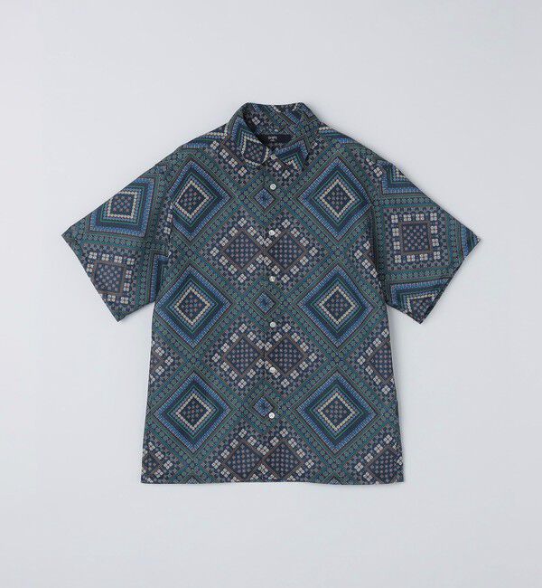 SHIPS Colors 「SHIPS Colors:〈洗濯機可能〉メッシュ 総柄 プリント シャツ」|シャツ・ブラウス|