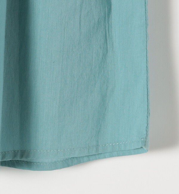 SHIPS any「SHIPS any:〈洗濯機可能〉ハンドスモッキング コットン フリル スタンドカラー ブラウス」|シャツ・ブラウス|