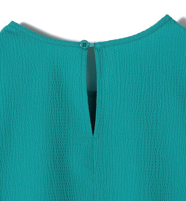 SHIPS Colors 「SHIPS Colors:〈接触冷感・洗濯機可能〉サッカー ランタンスリーブ ブラウス」|シャツ・ブラウス|