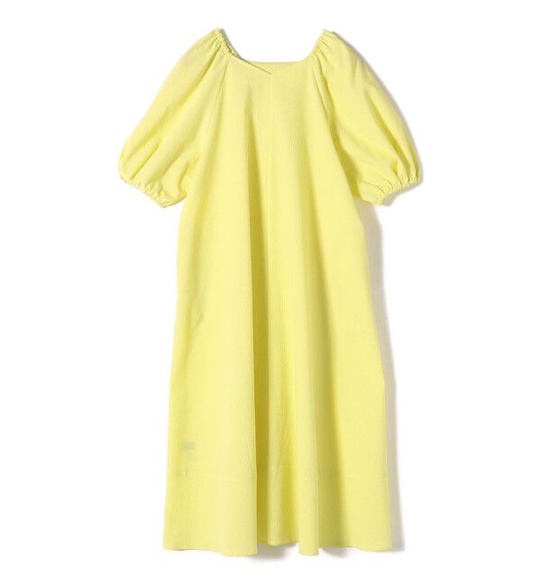 SHIPS Colors 「SHIPS Colors:〈接触冷感・洗濯機可能〉サッカー ２WAY パフスリーブ ワンピース」|ワンピース|