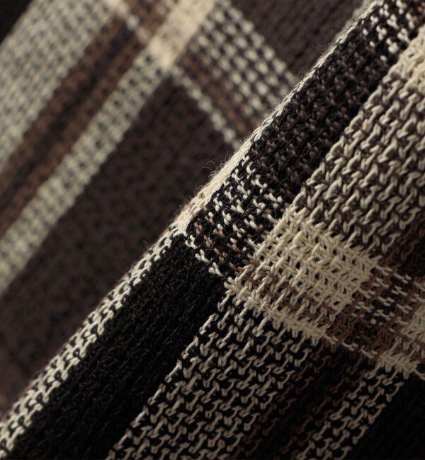 SHIPS Colors 「SHIPS Colors:〈手洗い可能〉カラミ チェック フロントスリット スカート」|タイト|