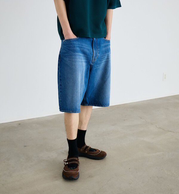 SHIPS「City Ambient Products: バギー デニム ショーツ」|デニム|ロイヤルブルー